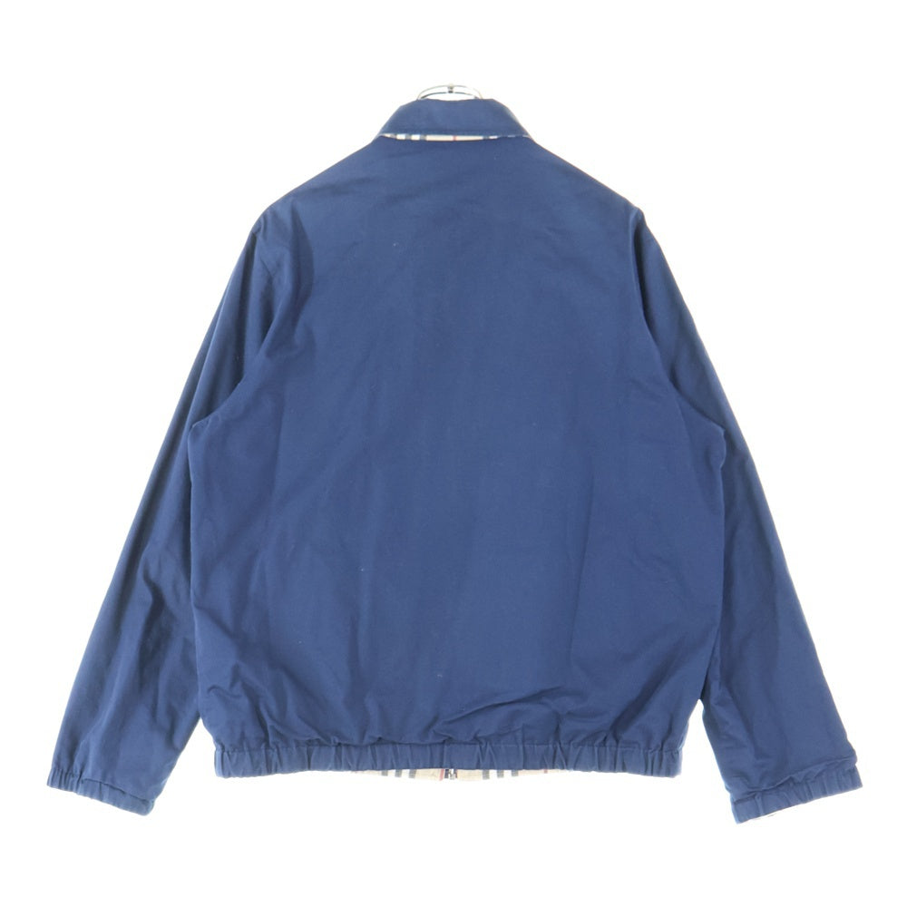 BURBERRY(バーバリー) ノバチェック柄 リバーシブル ハリントンジャケット ブルー