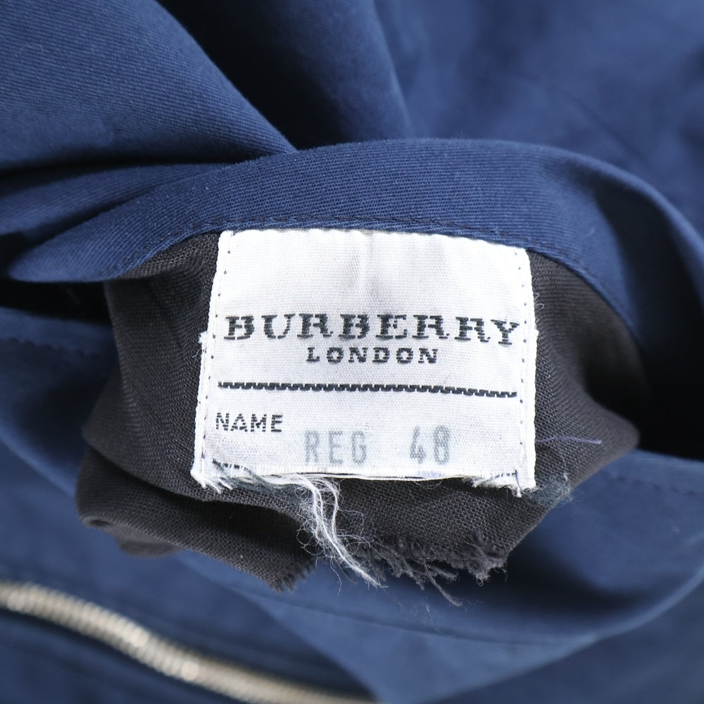 BURBERRY(バーバリー) ノバチェック柄 リバーシブル ハリントンジャケット ブルー
