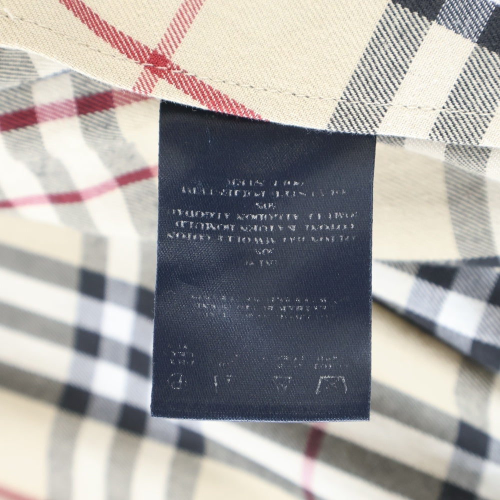 BURBERRY(バーバリー) ノバチェック柄 リバーシブル ハリントンジャケット ブルー