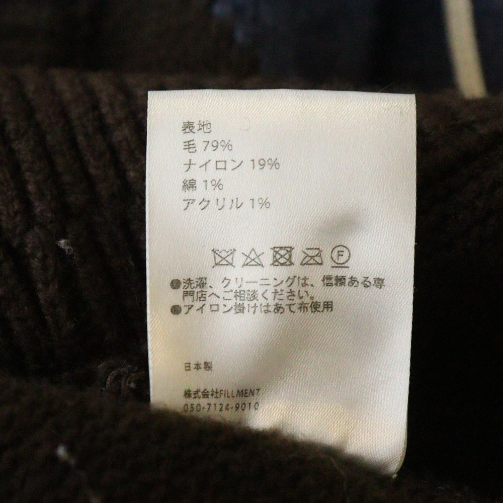 TAUPE(トープ) ストレイン アーガイル ニット カーディガン ブラウン TPM21307003