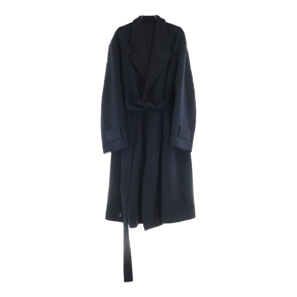 Stein(シュタイン) OVERSIZED LESS COAT オーバーサイズ ウール コート ブラック ST.088