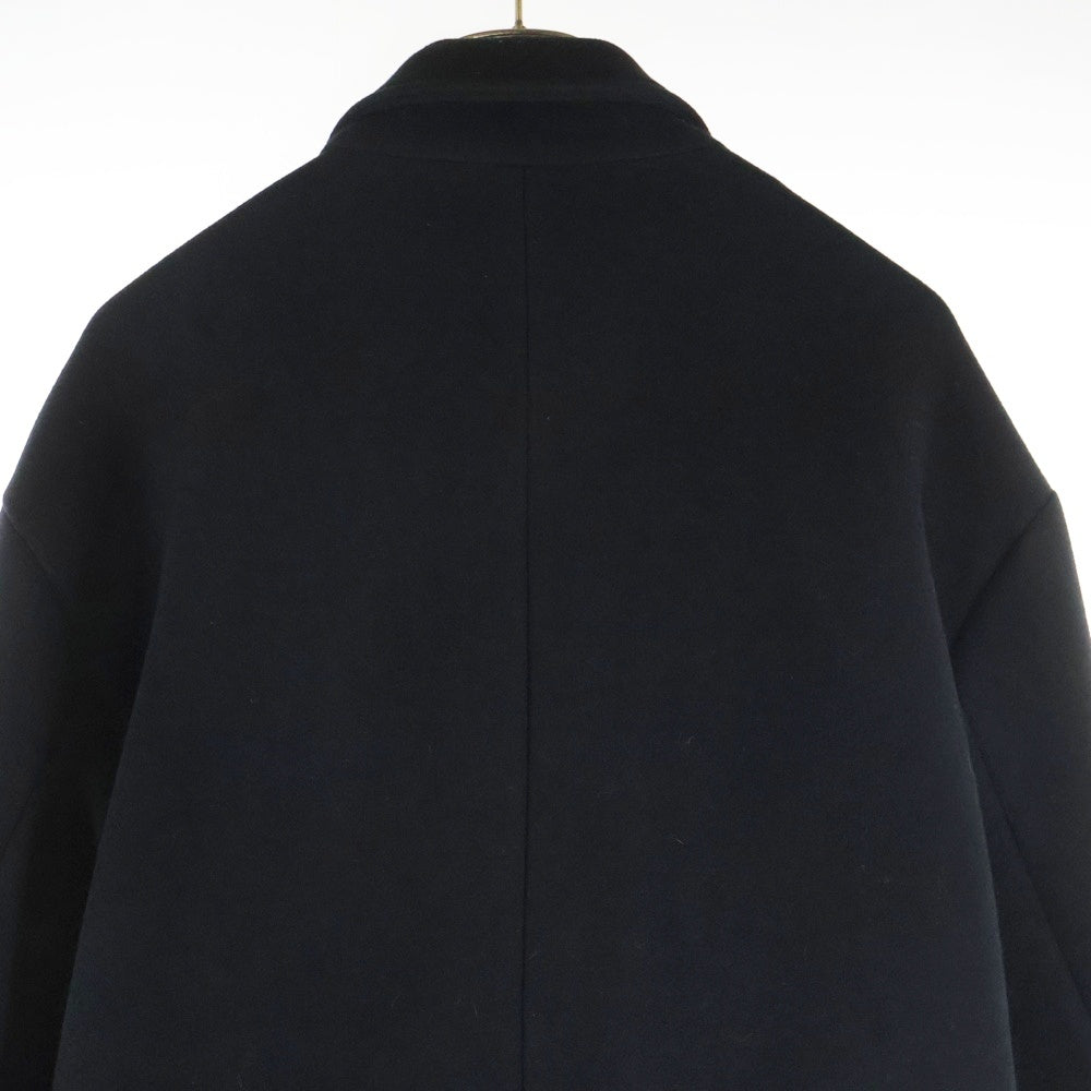 Stein(シュタイン) OVERSIZED LESS COAT オーバーサイズ ウール コート ブラック ST.088