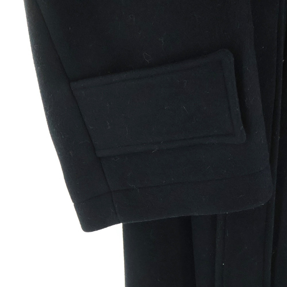 Stein(シュタイン) OVERSIZED LESS COAT オーバーサイズ ウール コート ブラック ST.088