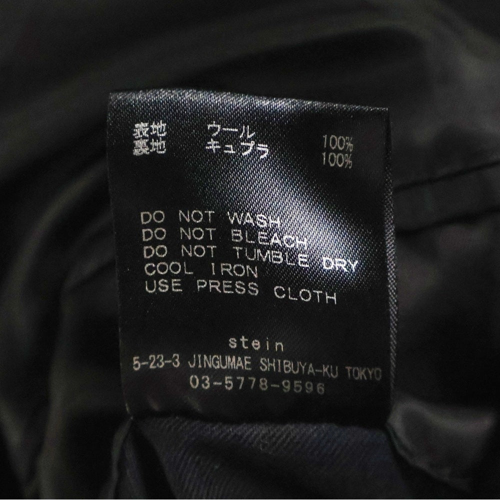 Stein(シュタイン) OVERSIZED LESS COAT オーバーサイズ ウール コート ブラック ST.088