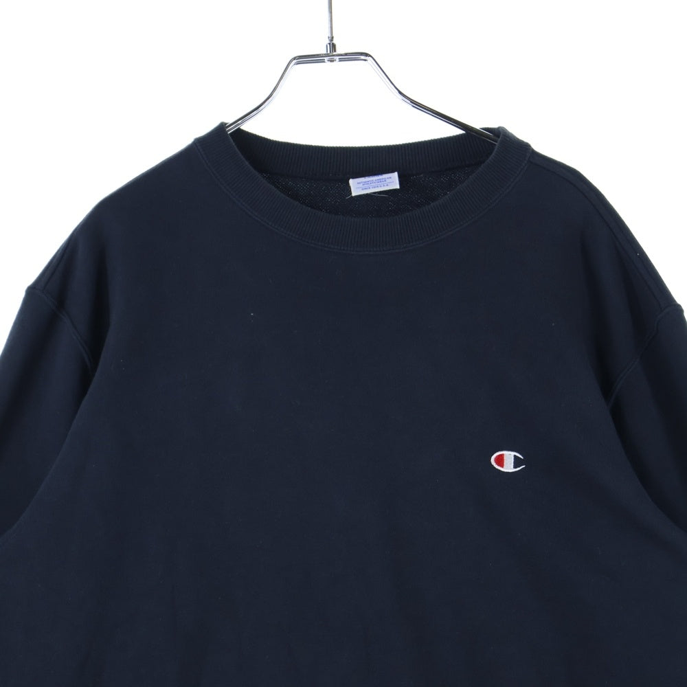 CHAMPION(チャンピオン) スウェット トレーナー 刺繍ロゴ ブラック C3-Y035