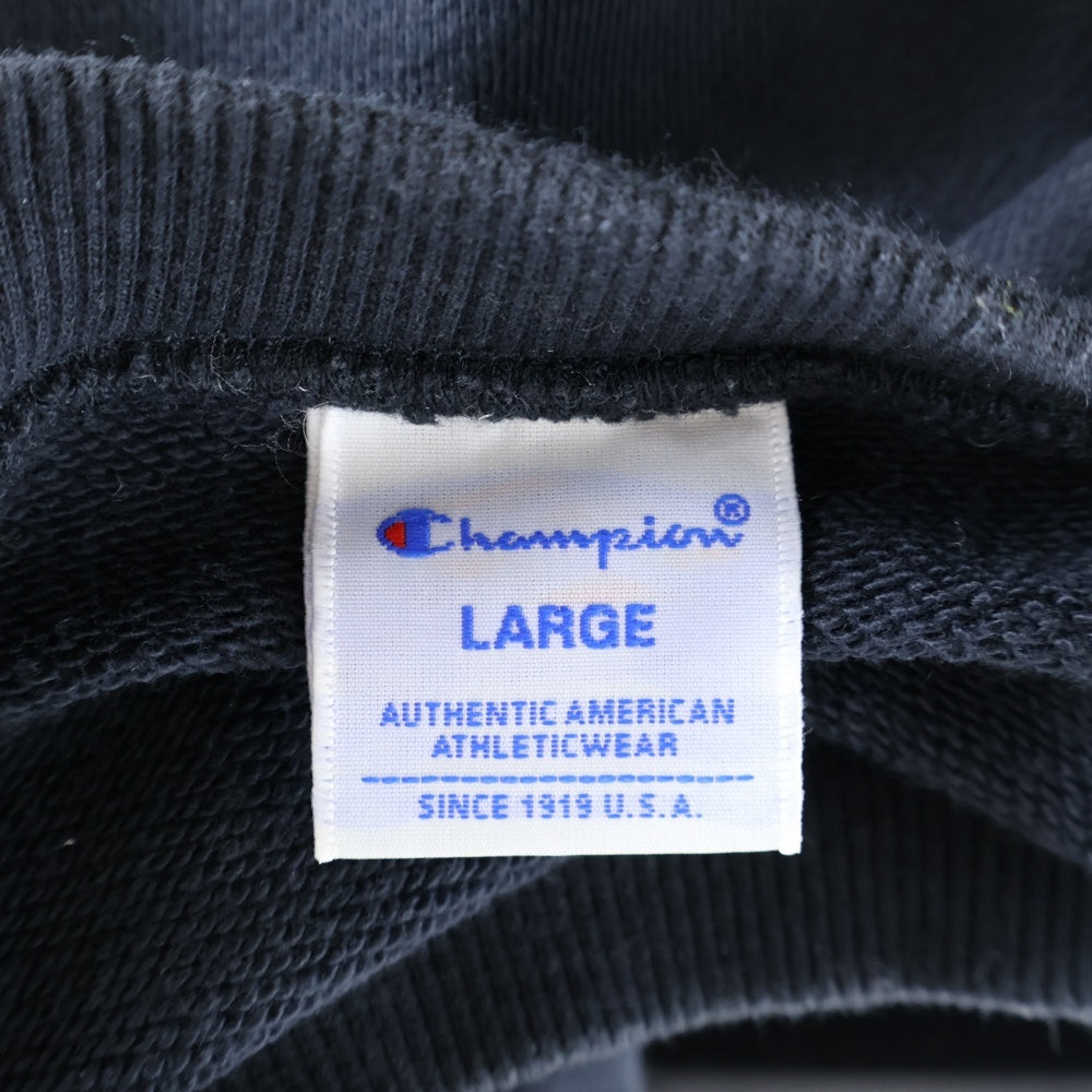 CHAMPION(チャンピオン) スウェット トレーナー 刺繍ロゴ ブラック C3-Y035