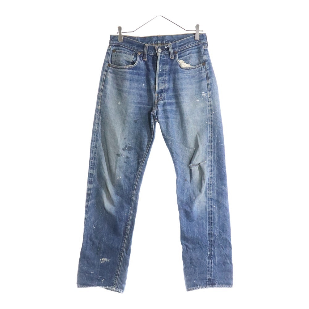 Levi's(リーバイス) 70s 501 ビッグE ボタン裏6 赤耳 不均等V デニムパンツ インディゴ