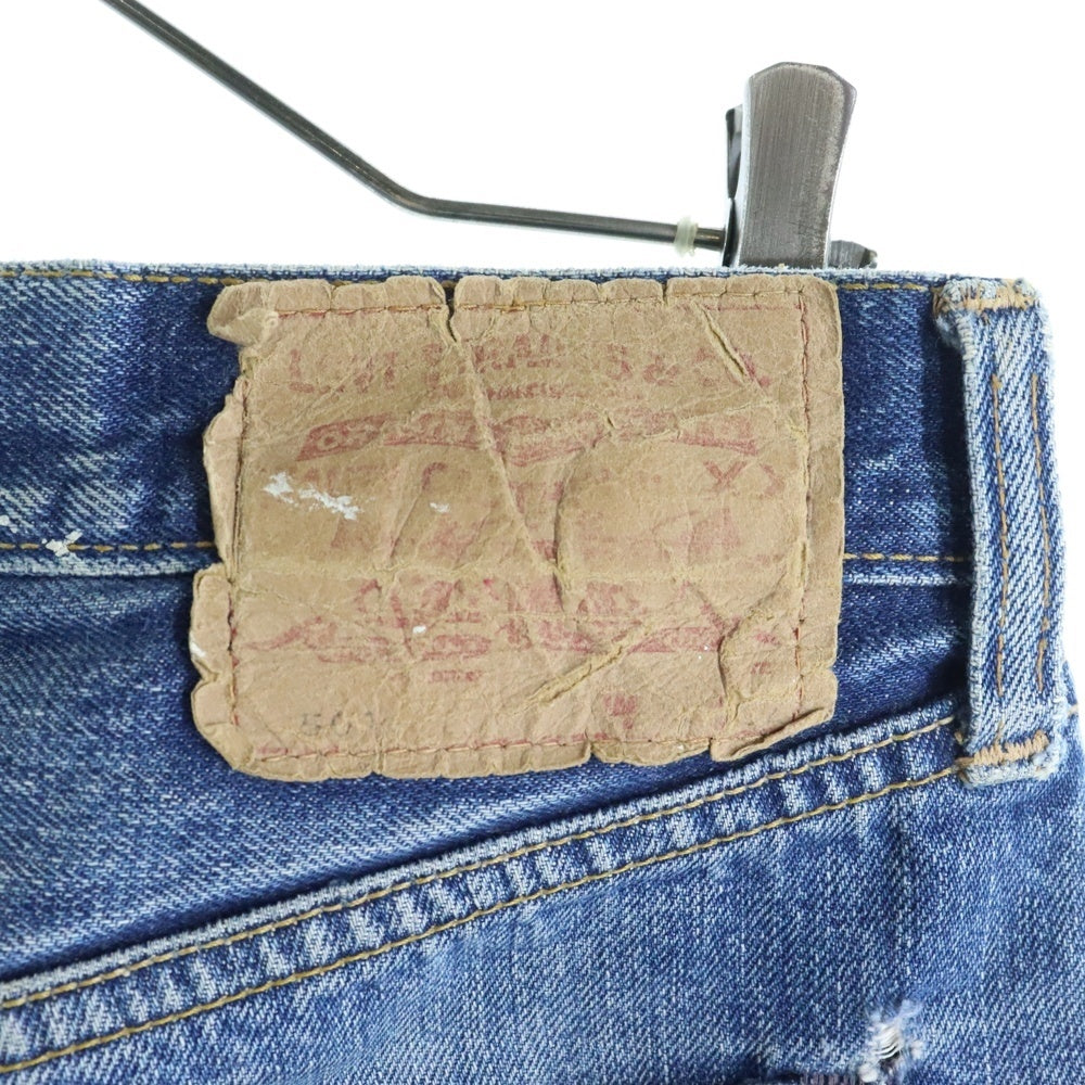 Levi's(リーバイス) 70s 501 ビッグE ボタン裏6 赤耳 不均等V デニムパンツ インディゴ