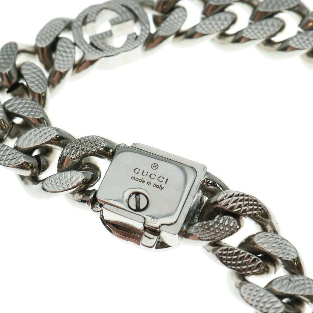 GUCCI(グッチ) インターロッキング GGロゴ チェーンブレスレット シルバー 675758