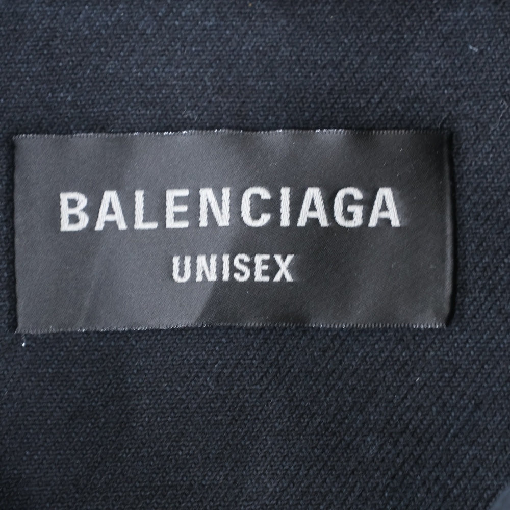 BALENCIAGA(バレンシアガ) ピアス加工オーバーサイズデニムジャケット ブラック