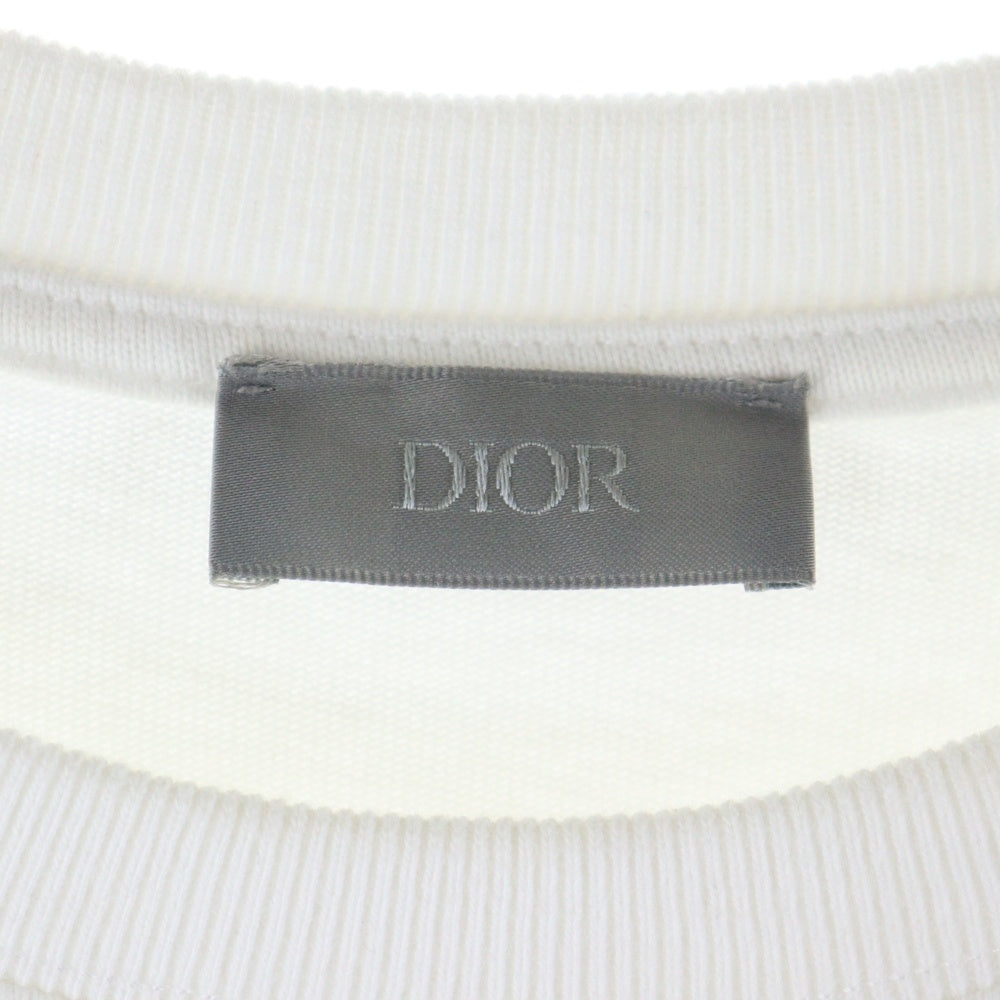DIOR(ディオール) 20AW BEE刺繍 クルーネック 半袖Tシャツ カットソー ホワイト 033J644A0554