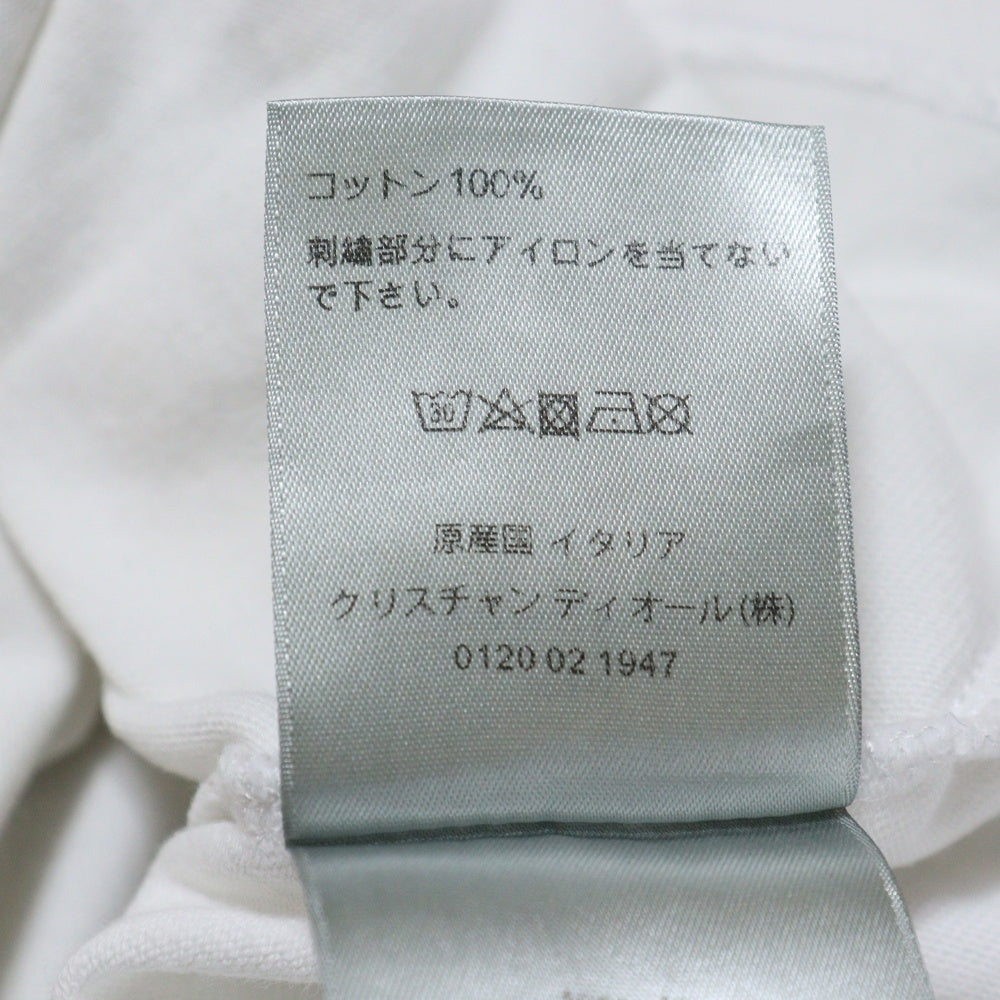 DIOR(ディオール) 20AW BEE刺繍 クルーネック 半袖Tシャツ カットソー ホワイト 033J644A0554