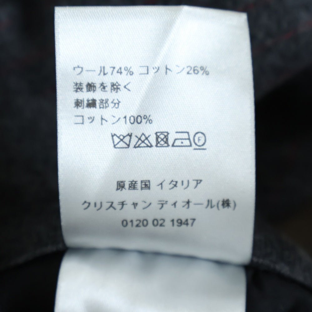 DIOR(ディオール) 22SS atelier sporty trousers 213J130A0663 ロゴ刺繍ストライプトラックパンツ グレー
