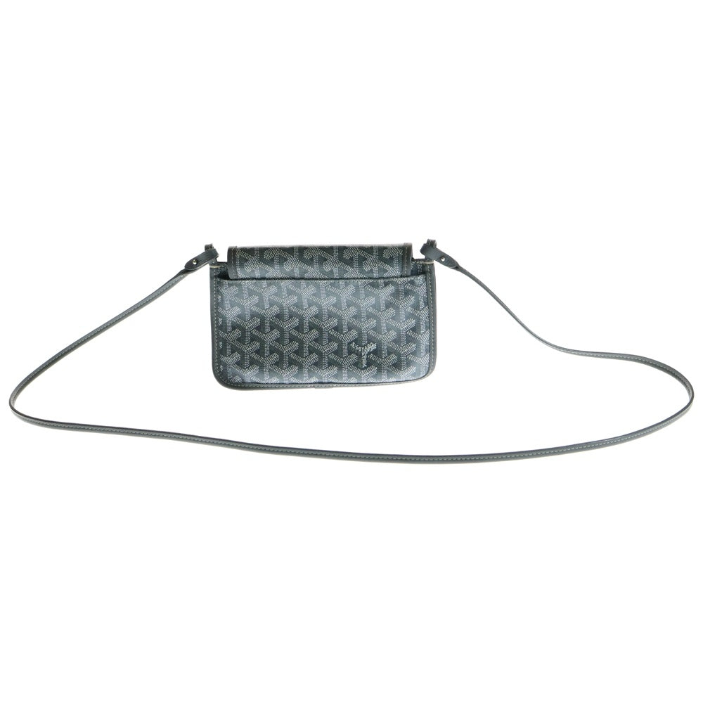 GOYARD(ゴヤール) プリュメ PVCレザーポーチウォレット ショルダーバッグ グレー
