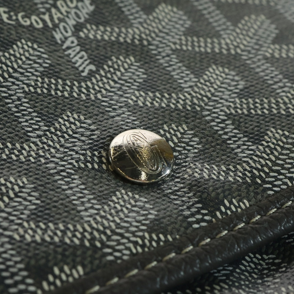 GOYARD(ゴヤール) プリュメ PVCレザーポーチウォレット ショルダーバッグ グレー