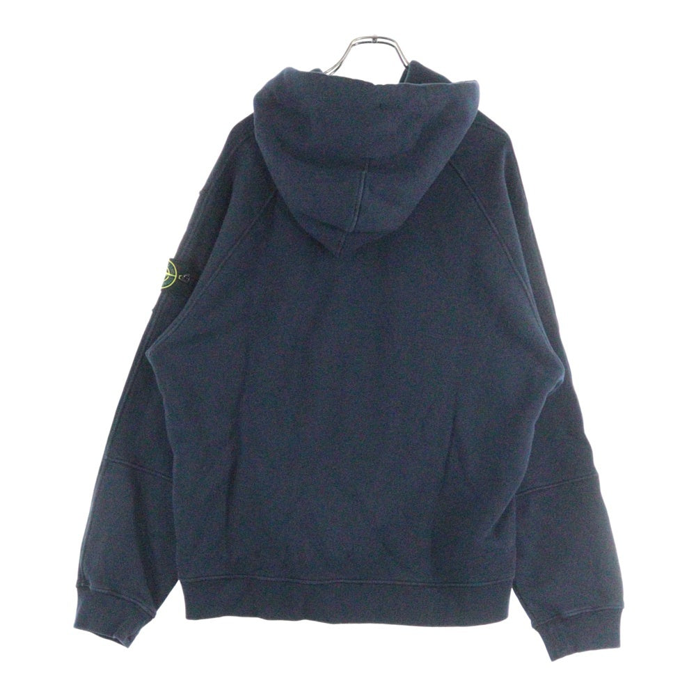 STONE ISLAND(ストーンアイランド) オーバーサイズフィット パーカー プルオーバーパーカー 袖ロゴワッペン ネイビー K1S156100033S0045