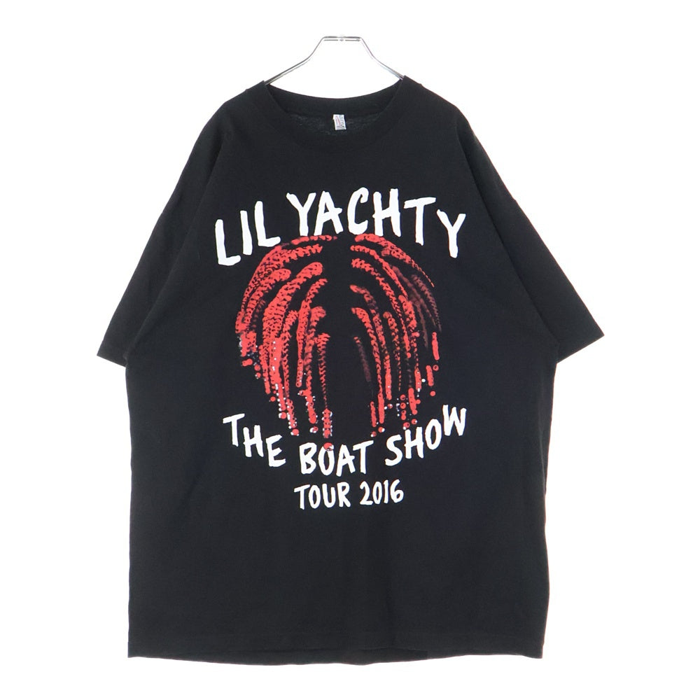 VINTAGE(ヴィンテージ) LIL YACHTY 2016 TOUR THE BOAT SHOW Tシャツ 半袖カットソー クルーネック リルヨッティ ブラック