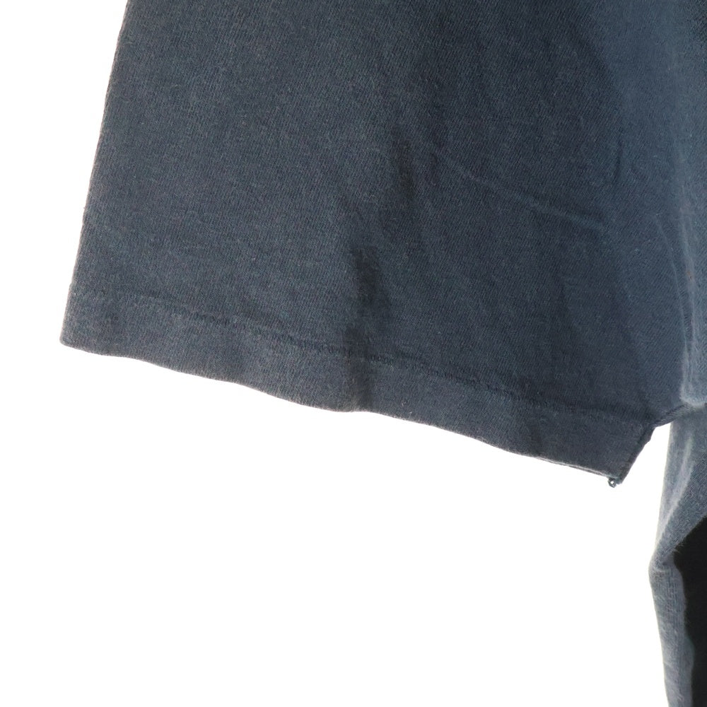 VINTAGE(ヴィンテージ) 90s RODEO ATTITUDE HANES HEAVYWEIGHT ロデオアティチュード ヘインズヘビーコットン シングルステッチ 半袖 クルーネック Tシャツ ネイビー