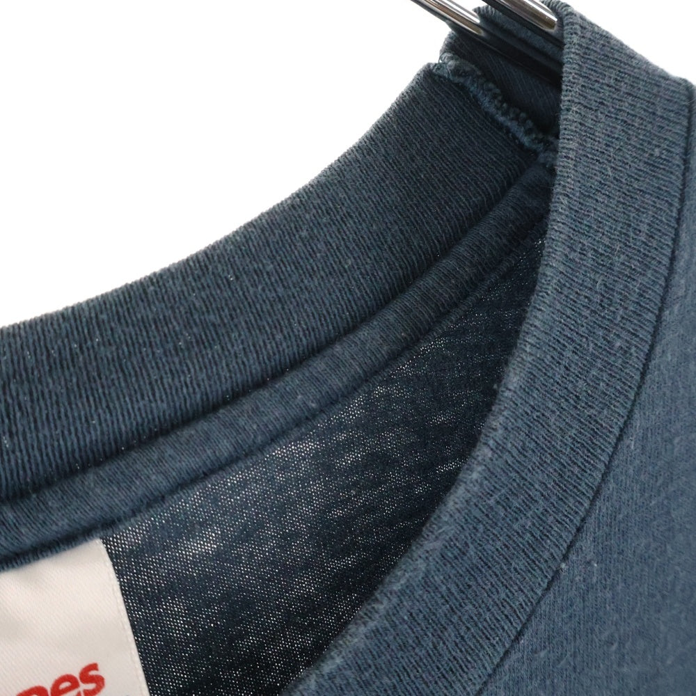 VINTAGE(ヴィンテージ) 90s RODEO ATTITUDE HANES HEAVYWEIGHT ロデオアティチュード ヘインズヘビーコットン シングルステッチ 半袖 クルーネック Tシャツ ネイビー