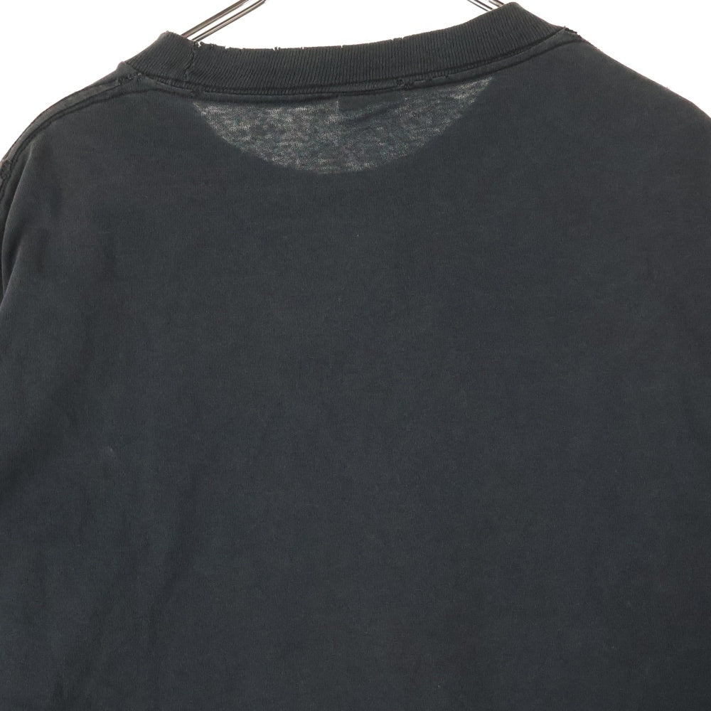 VINTAGE(ヴィンテージ) 90s HARD ROCK CAFE LASVEGAS ハードロックカフェ ラスベガス トランプ 半袖カットソー Tシャツ クルーネック ブラック