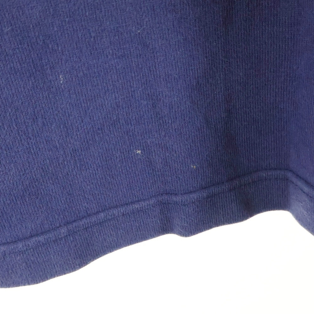 POLO RALPH LAUREN(ポロラルフローレン) 90s ラガーシャツ 胸ロゴ刺繍 オールド ワンポイント 長袖シャツ コットン ネイビー