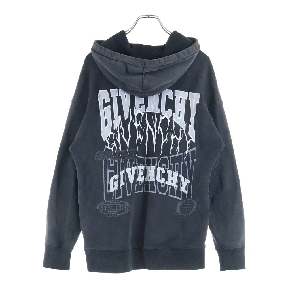 GIVENCHY(ジバンシィ) オーバーラップエフェクトロゴ エンブロイダリー ドロー ストリング フーディ BMJ0J63Y7X