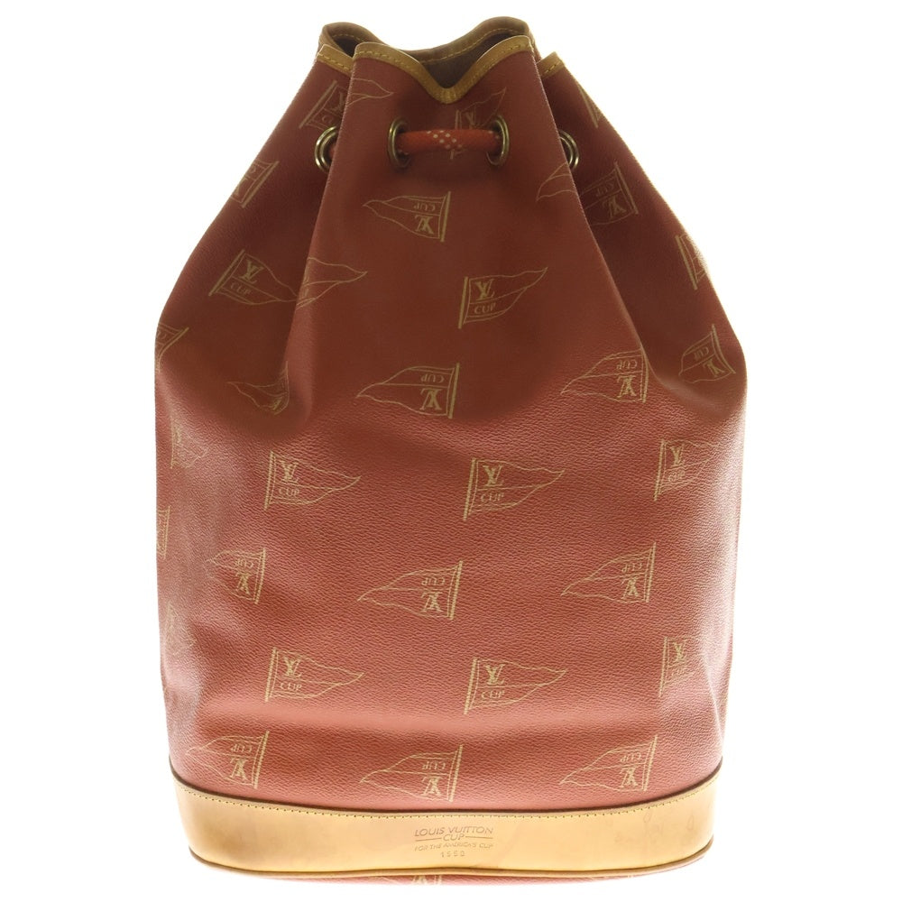 LOUIS VUITTON(ルイヴィトン) LVカップ サントロペ ショルダーバッグ 巾着バッグ PVCレザー オレンジ M80026