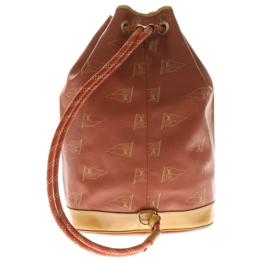 LOUIS VUITTON(ルイヴィトン) LVカップ サントロペ ショルダーバッグ 巾着バッグ PVCレザー オレンジ M80026