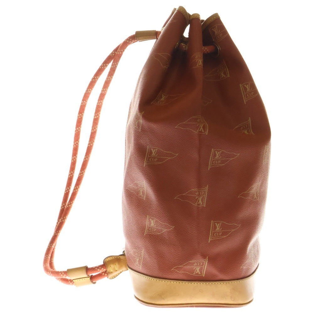 LOUIS VUITTON(ルイヴィトン) LVカップ サントロペ ショルダーバッグ 巾着バッグ PVCレザー オレンジ M80026