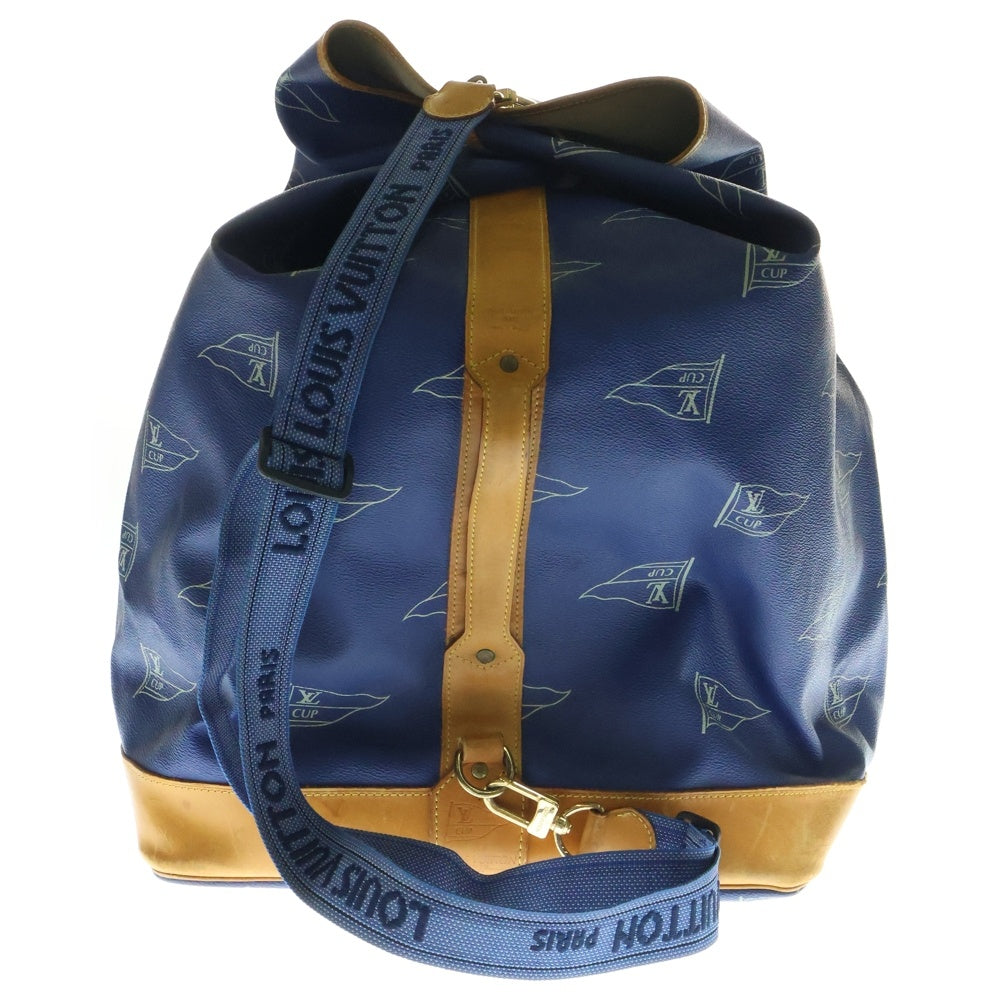LOUIS VUITTON(ルイヴィトン) LVカップ サックマリーン ショルダーバッグ PVCレザー ブルー A24014
