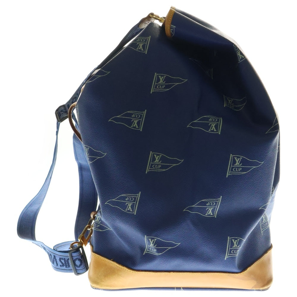 LOUIS VUITTON(ルイヴィトン) LVカップ サックマリーン ショルダーバッグ PVCレザー ブルー A24014