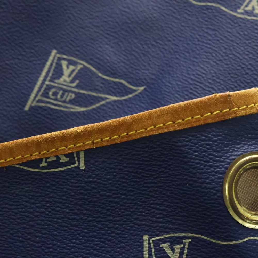 LOUIS VUITTON(ルイヴィトン) LVカップ サックマリーン ショルダーバッグ PVCレザー ブルー A24014