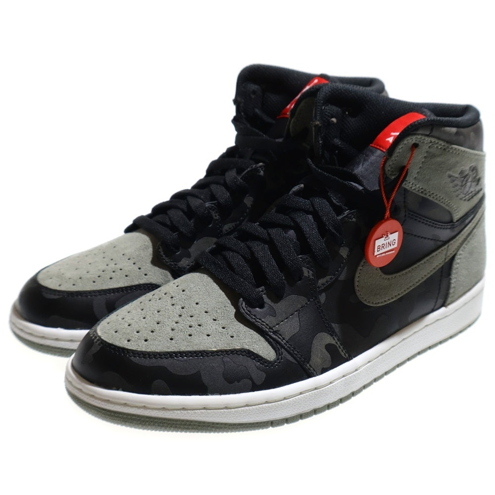 NIKE(ナイキ) AIR JORDAN 1 RETRO HIGH PREMIUM エアジョーダン 1 レトロ ハイ プレミアム ハイカットスニーカー グレー US10/28cm AA3993-034