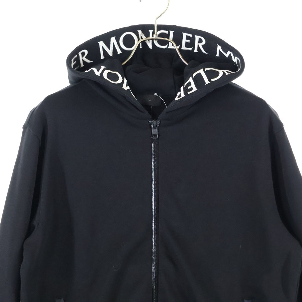 MONCLER(モンクレール) 22AW グログランロゴ 刺繍 ジップアップ パーカー H20918G00035