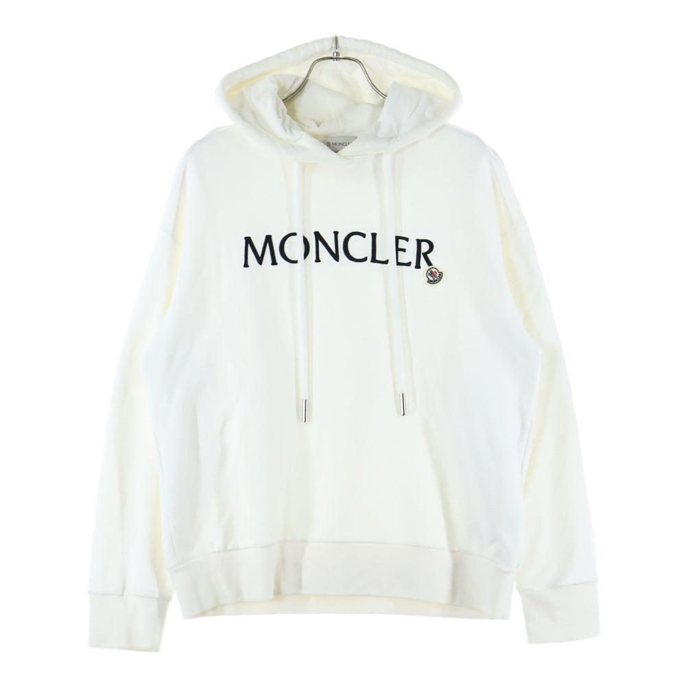 MONCLER(モンクレール) フロント ロゴ プルオーバー パーカー ホワイト I10938G00016
