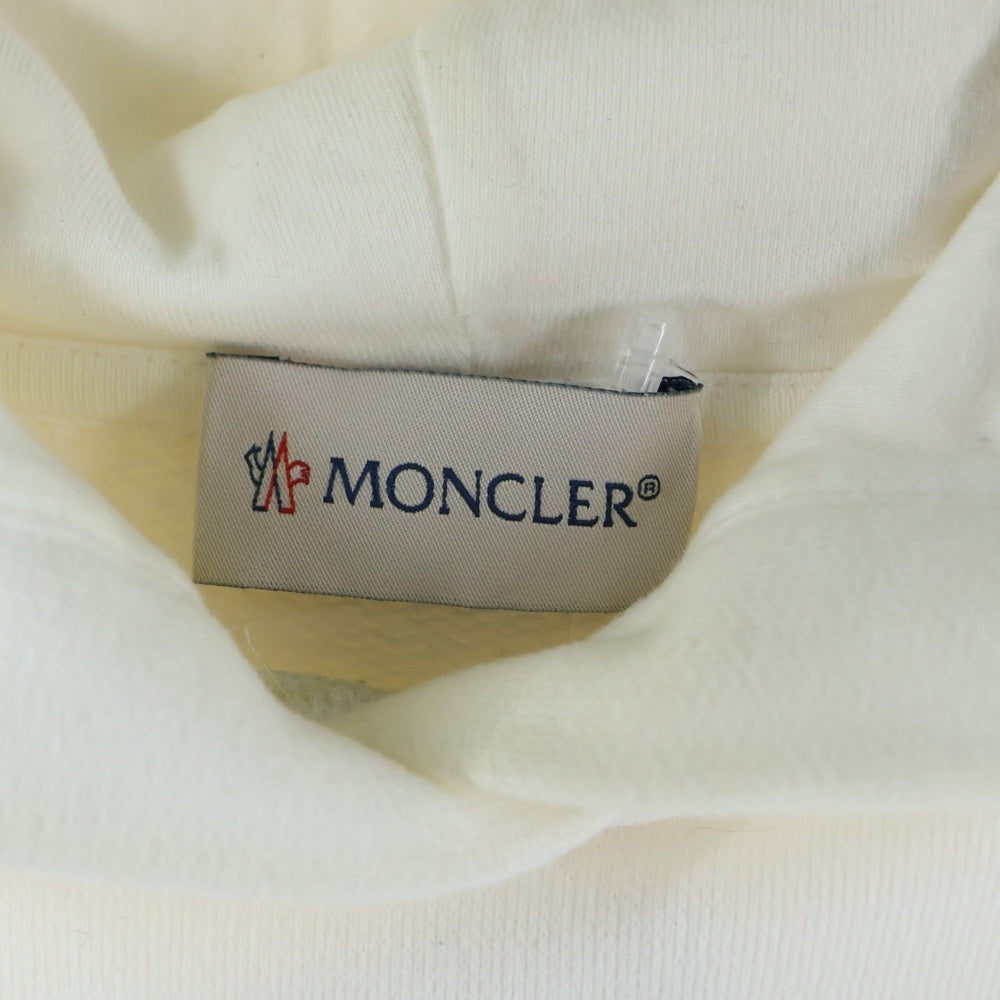 MONCLER(モンクレール) フロント ロゴ プルオーバー パーカー ホワイト I10938G00016
