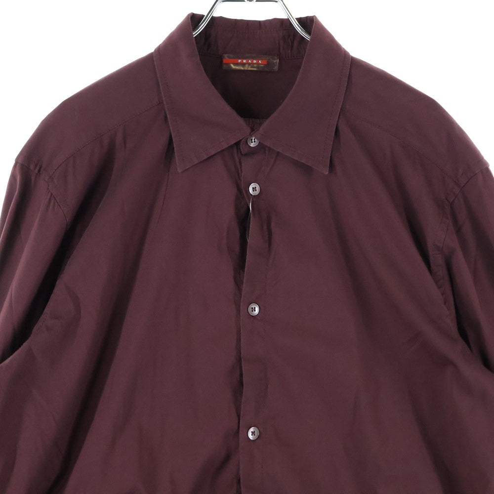 PRADA SPORT(プラダ スポーツ) オーバーサイズ 長袖シャツ ボルドー