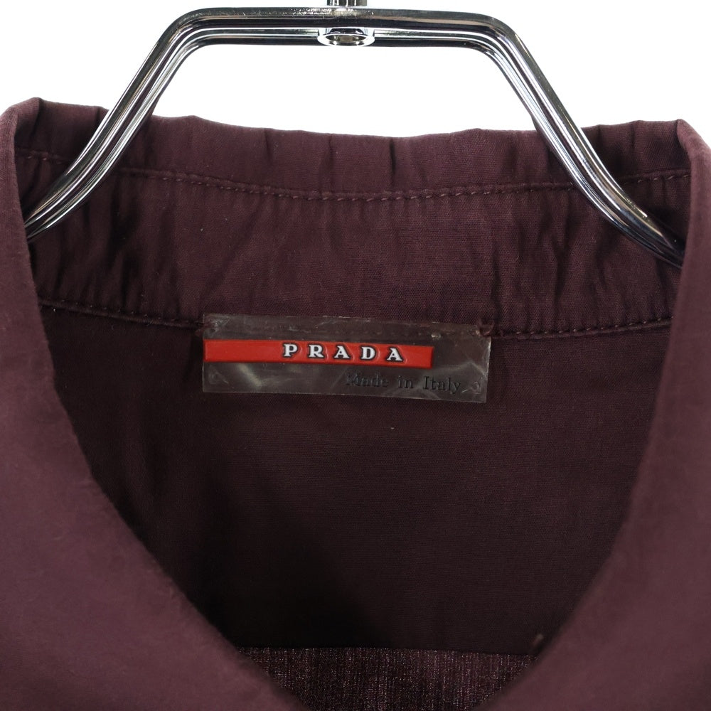 PRADA SPORT(プラダ スポーツ) オーバーサイズ 長袖シャツ ボルドー