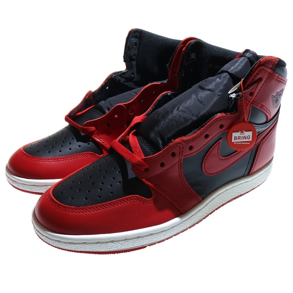 NIKE(ナイキ) AIR JORDAN 1 HIGH 85 VARSITY RED エアジョーダン 1 ハイ 85 バーシティレッド ハイカットスニーカー ブラック/レッド US10/28cm BQ4422-600