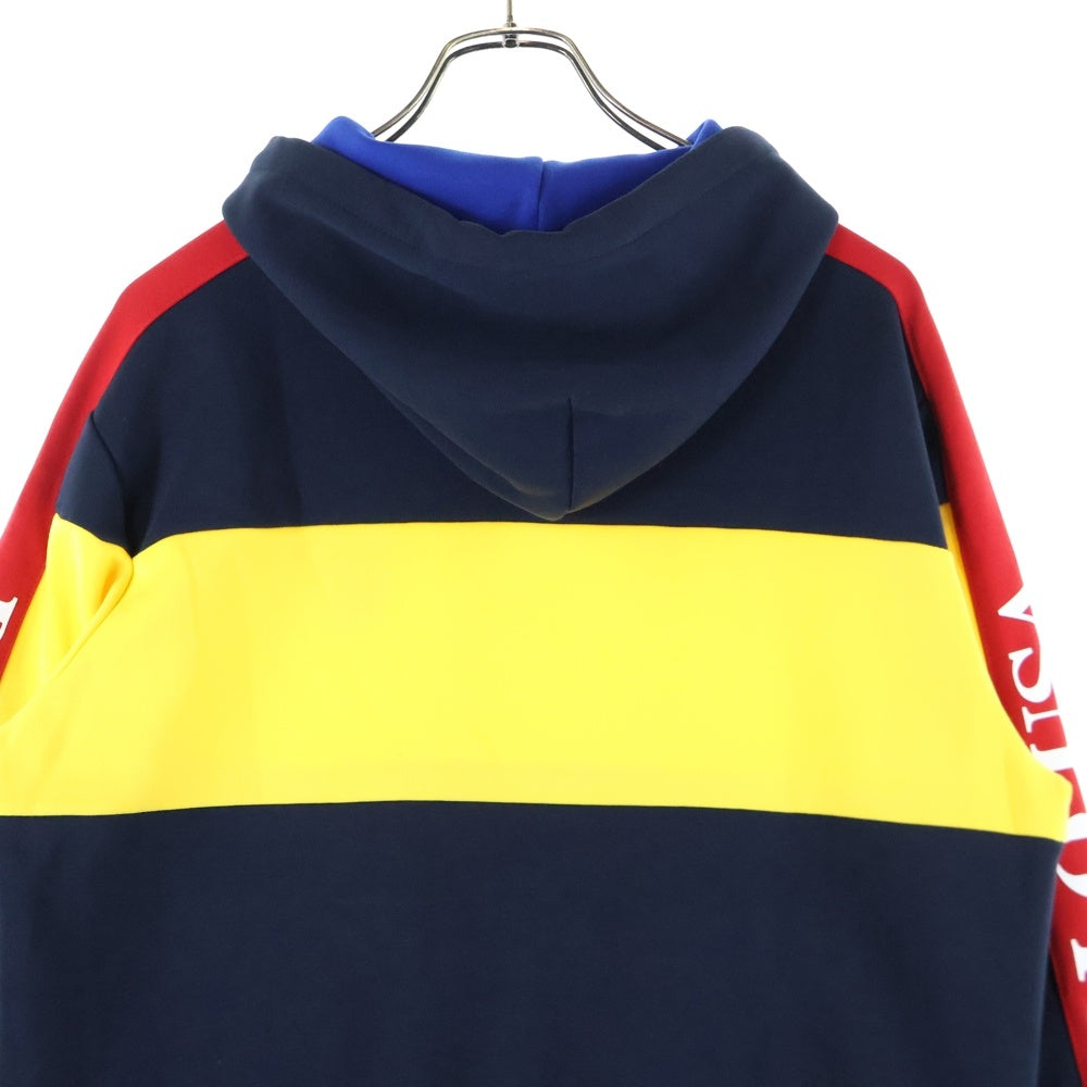 POLO RALPH LAUREN(ポロラルフローレン) 刺繍ロゴ プルオーバーパーカー ネイビー/イエロー