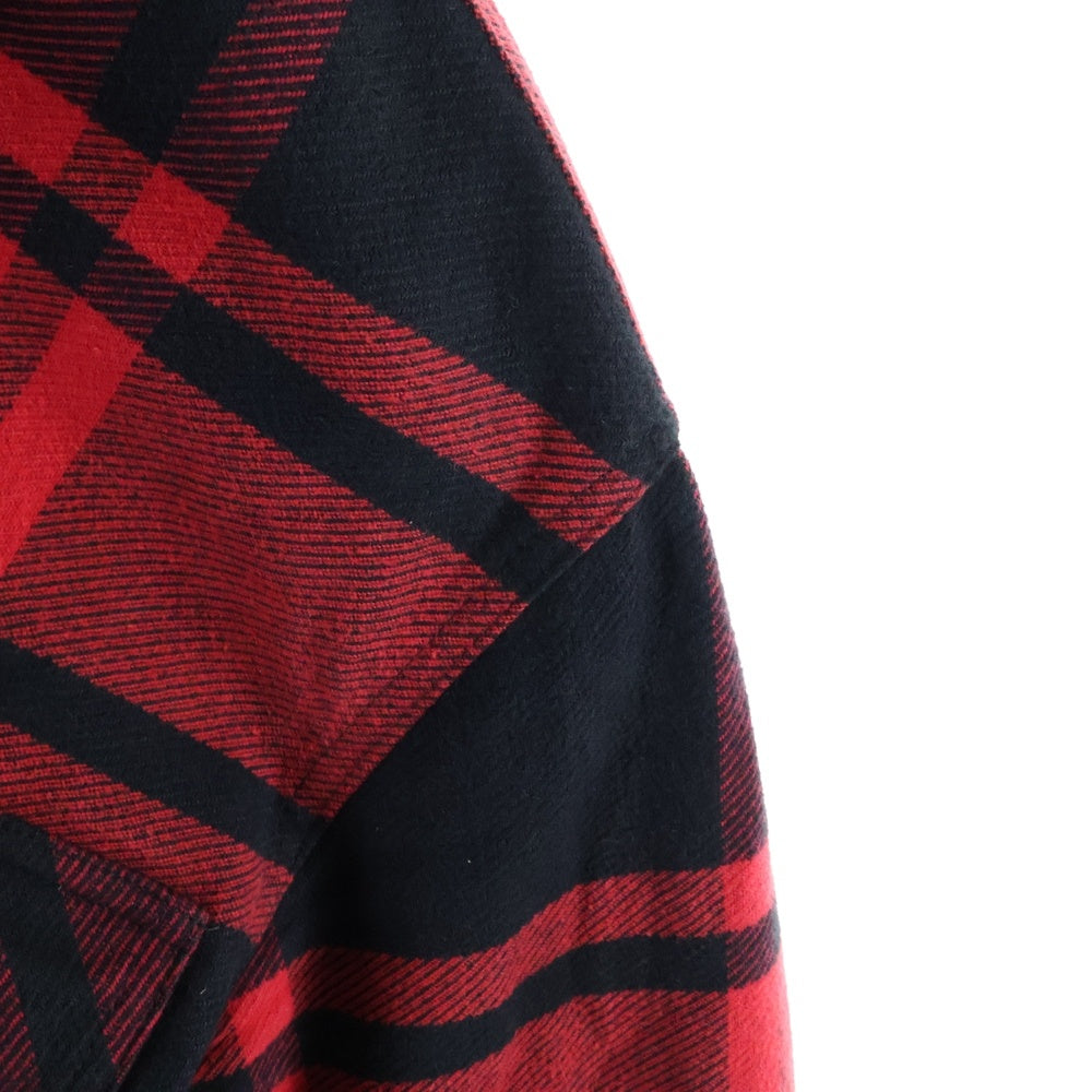 OFF-WHITE(オフホワイト) 19SS STENCIL FLANNEL SHIRT ステンシル フランネル 長袖シャツ レッド OMGA060R19C08015