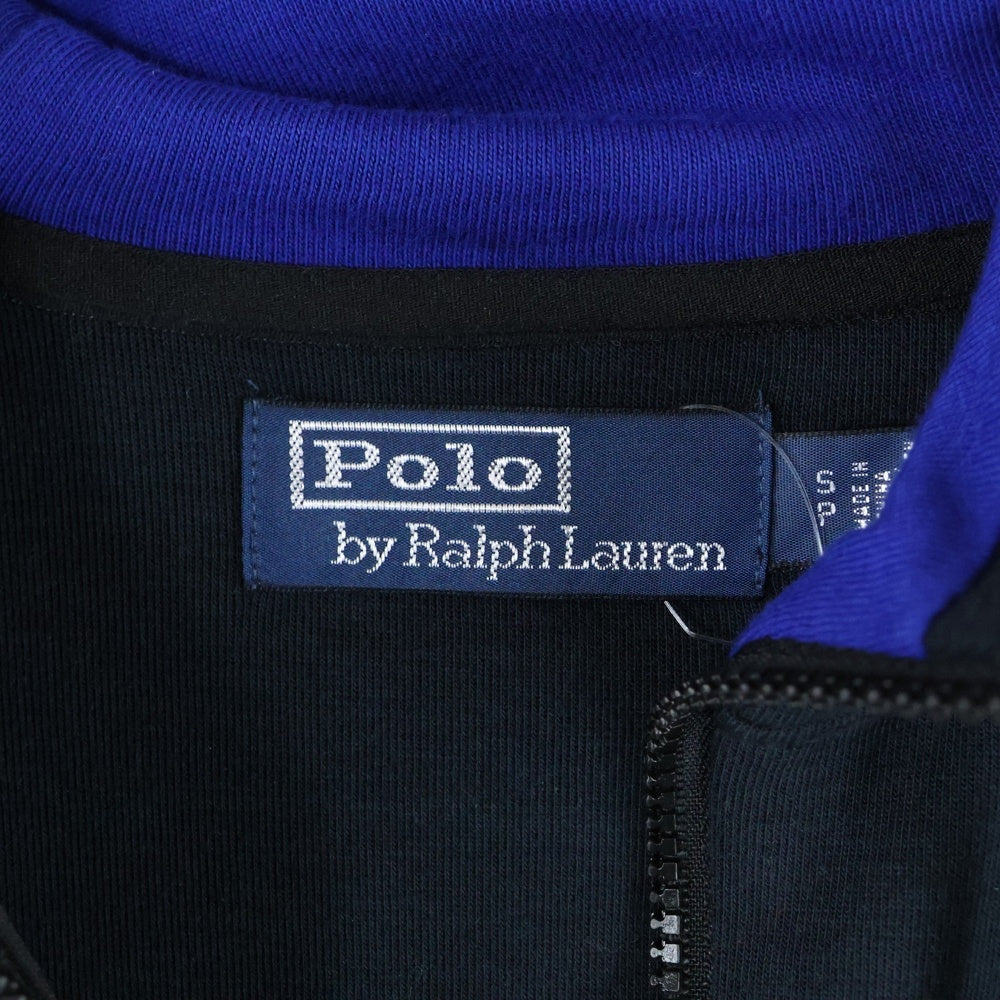 POLO RALPH LAUREN(ポロラルフローレン) 刺繍ロゴ ジップアップ ジャケット ネイビー/レッド