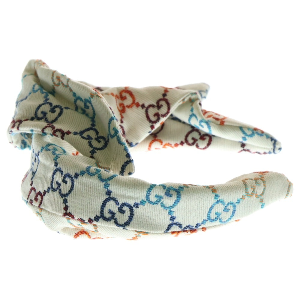 GUCCI(グッチ) GGジャガード リボン カチューシャ マルチカラー キッズ
