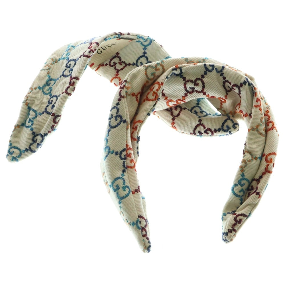GUCCI(グッチ) GGジャガード リボン カチューシャ マルチカラー キッズ