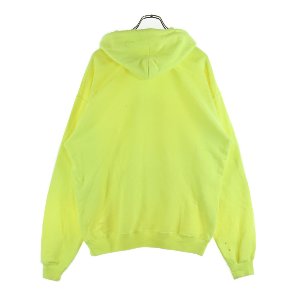 BALENCIAGA(バレンシアガ) BBロゴ フロントプリント プルオーバーパーカー イエロー 583215 TFV61