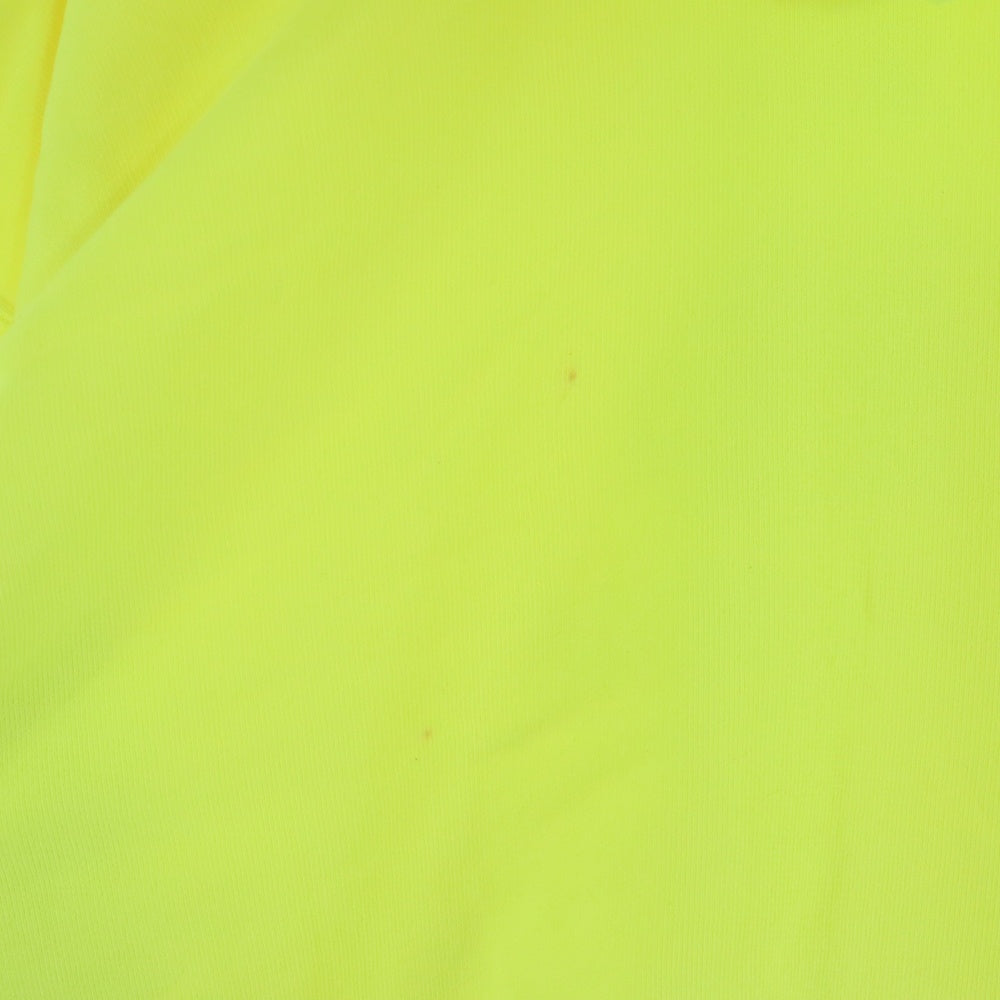 BALENCIAGA(バレンシアガ) BBロゴ フロントプリント プルオーバーパーカー イエロー 583215 TFV61