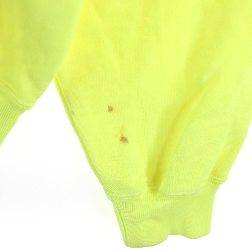 BALENCIAGA(バレンシアガ) BBロゴ フロントプリント プルオーバーパーカー イエロー 583215 TFV61