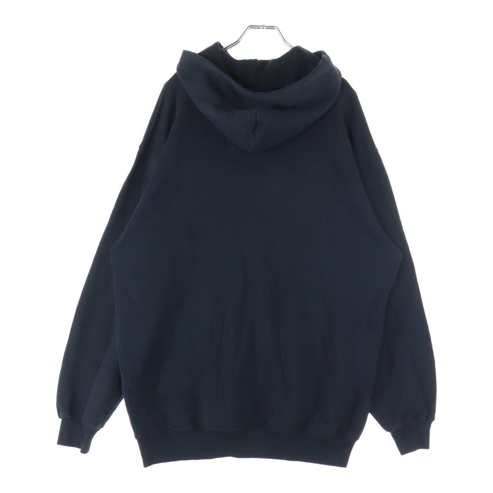 BALENCIAGA(バレンシアガ) レインボーロゴ刺繍 プルオーバーパーカー ブラック 570798 TEV50 レディース