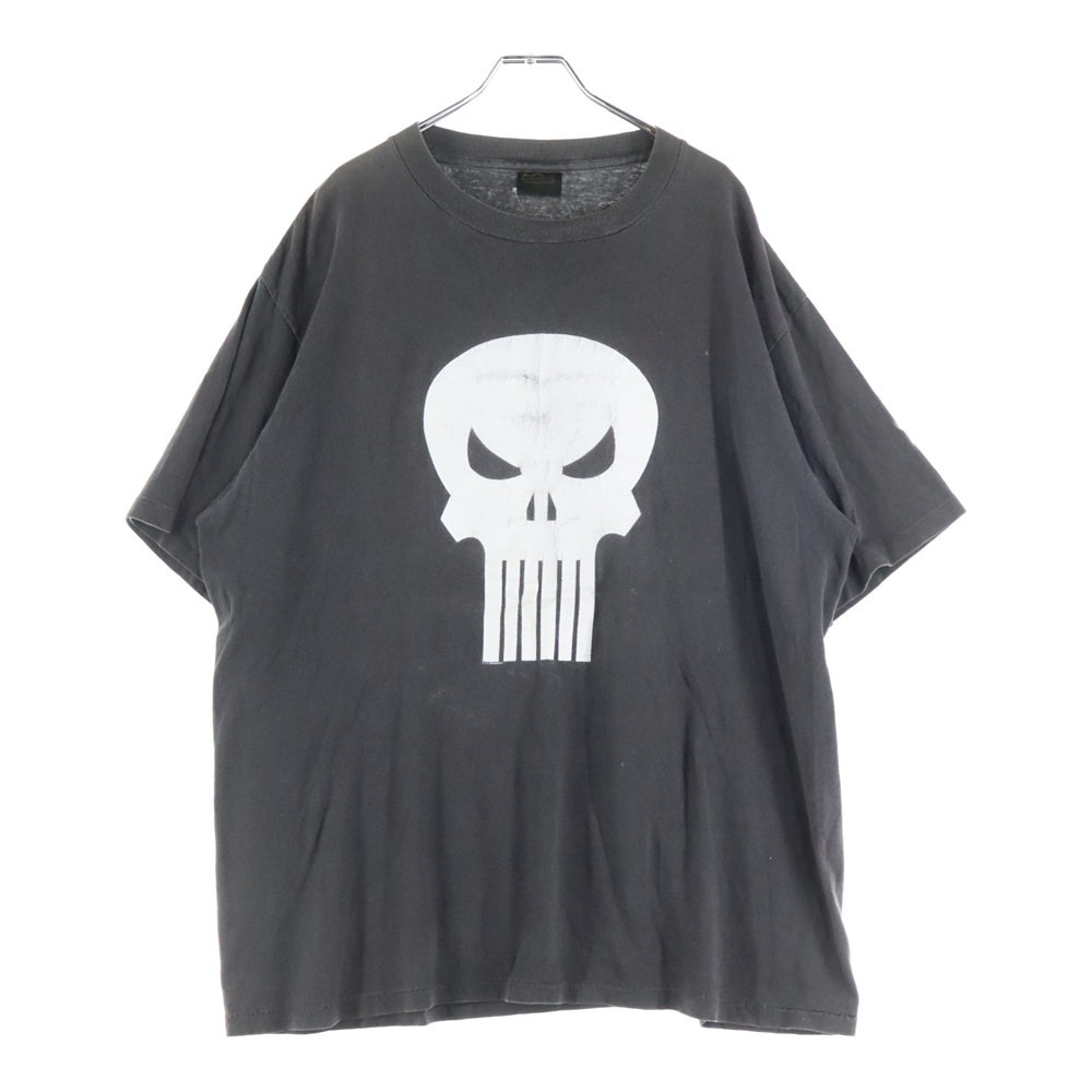 VINTAGE(ヴィンテージ) 90s MARVEL PUNISHER パニッシャー フロントプリント クルーネック 半袖Tシャツ グレー