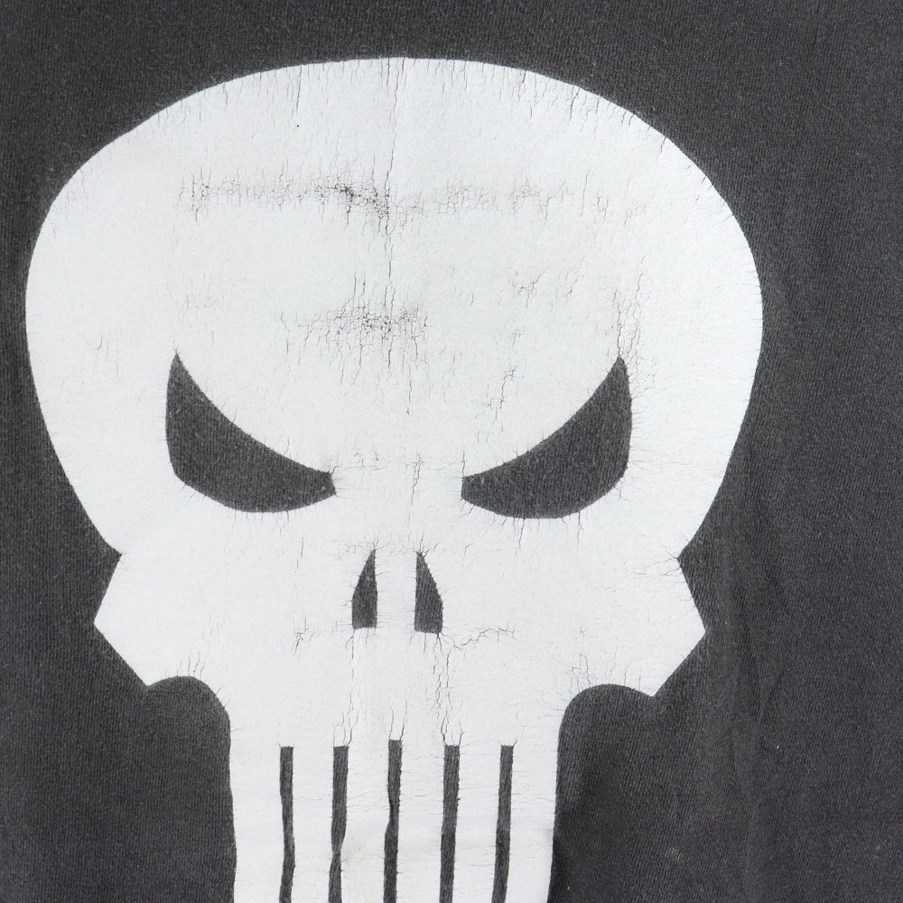 VINTAGE(ヴィンテージ) 90s MARVEL PUNISHER パニッシャー フロントプリント クルーネック 半袖Tシャツ グレー